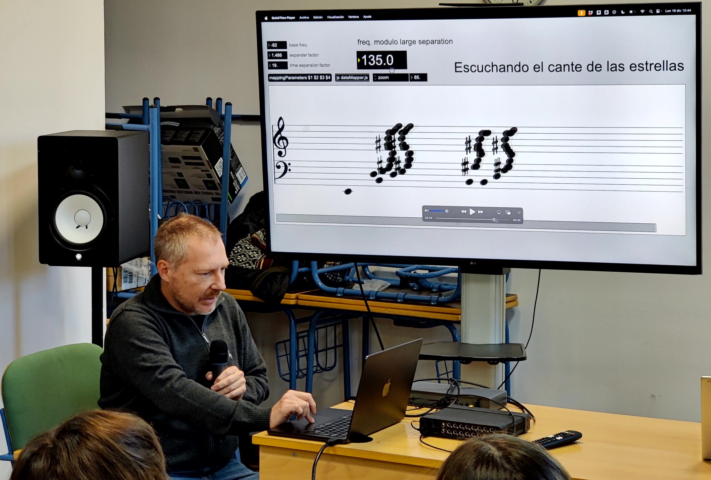 Sonificación de las estrellas