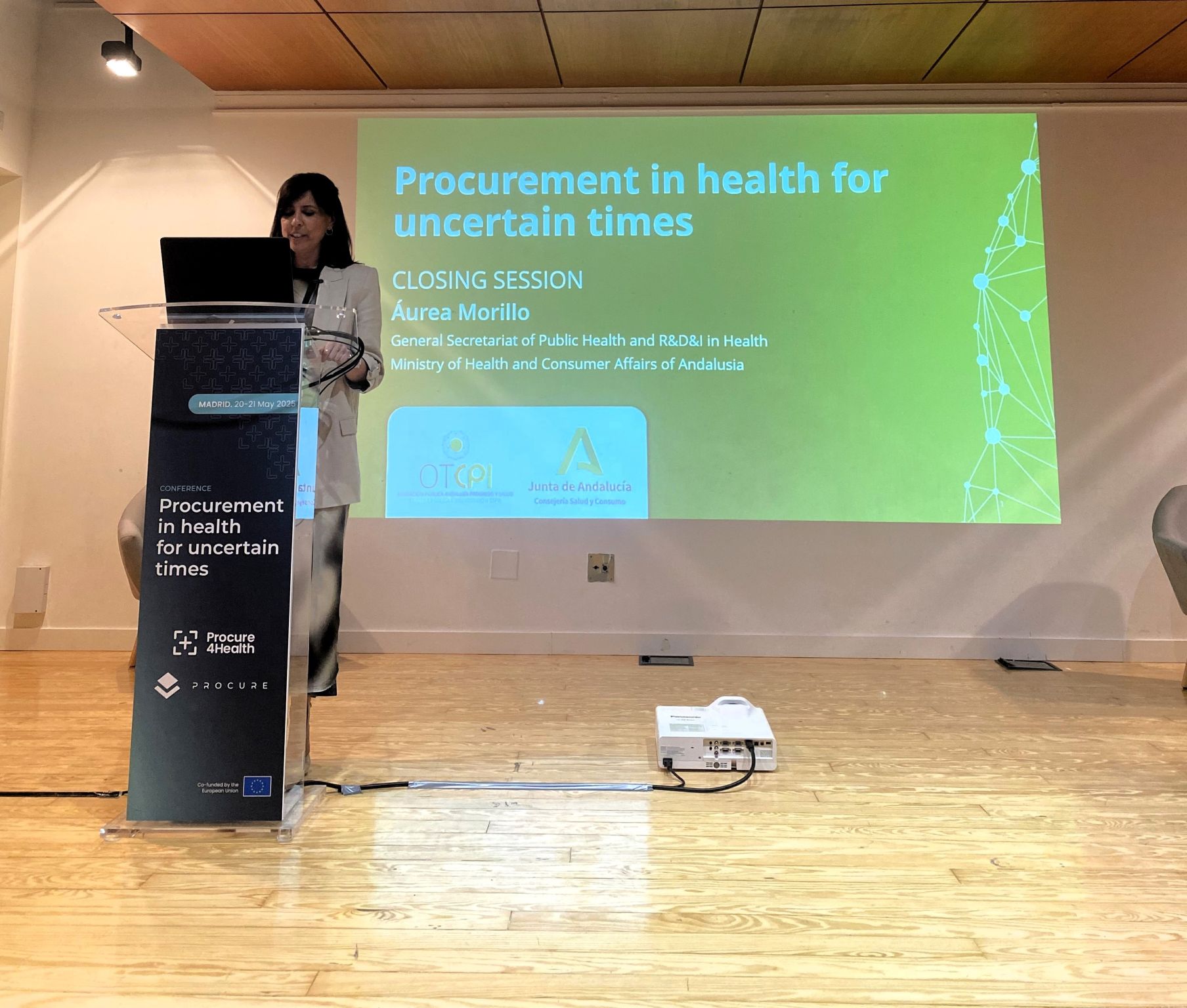 La secretaría General de Salud Pública e I+D+i en Salud en la conferencia final del Procure4Health