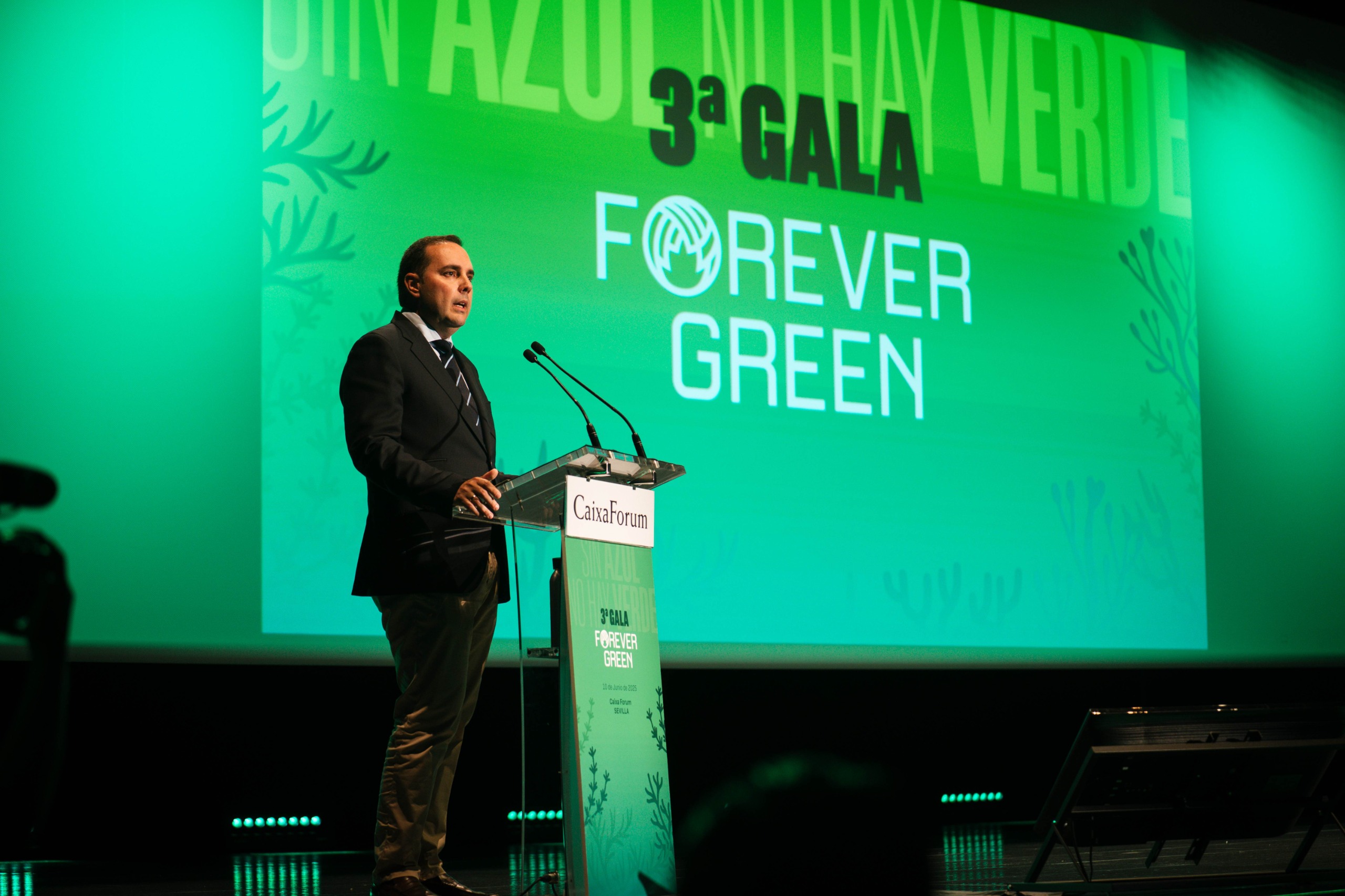 El viceconsejero, Sergio Arjona, durante su intervención en la gala.