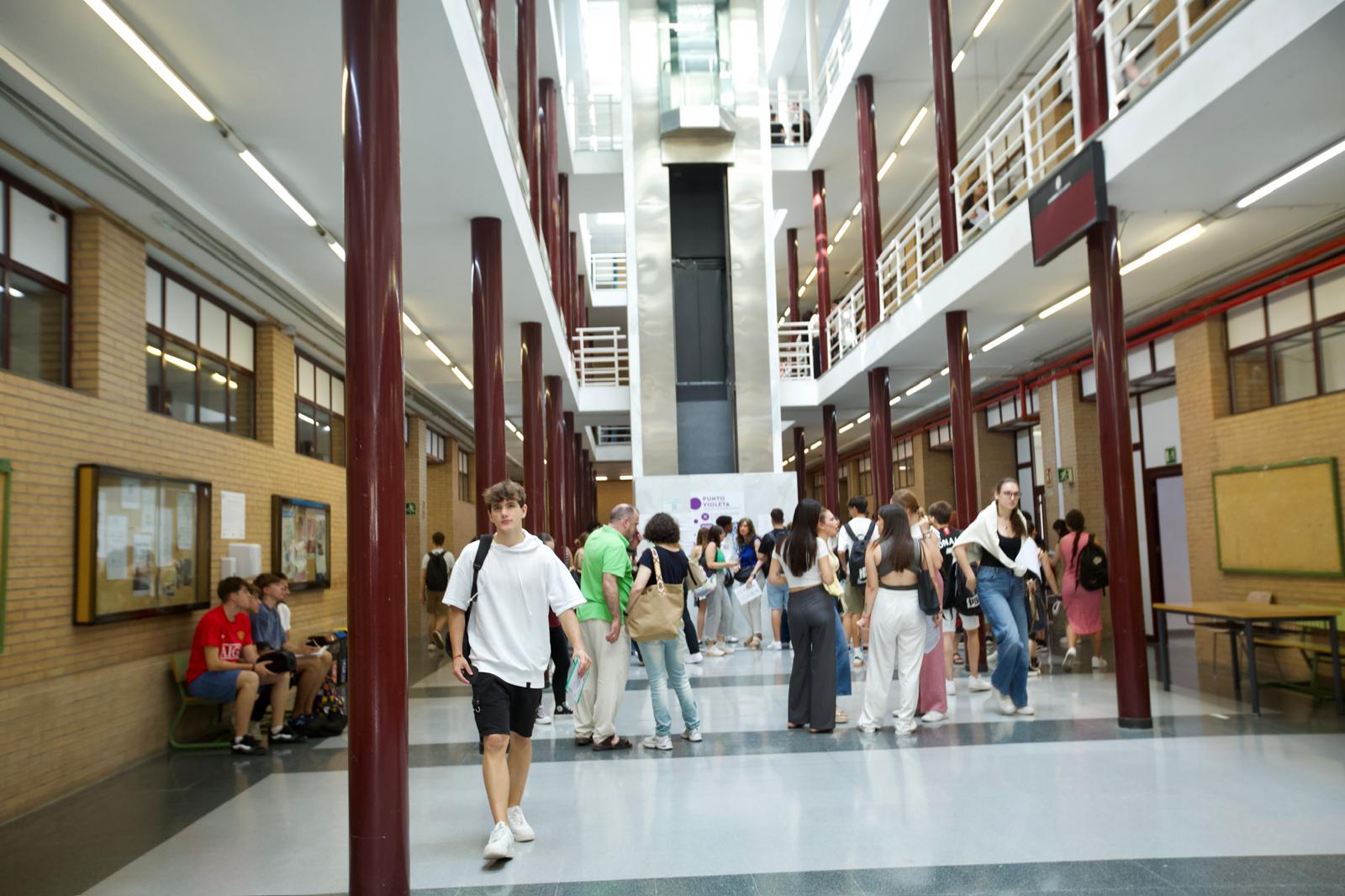 Estudiantes de la PAU en la Universidad de Almería