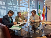 Firma del convenio de colaboración entre Andalucía Emprende y el Instituto de Estadística y Cartografía de Andalucía