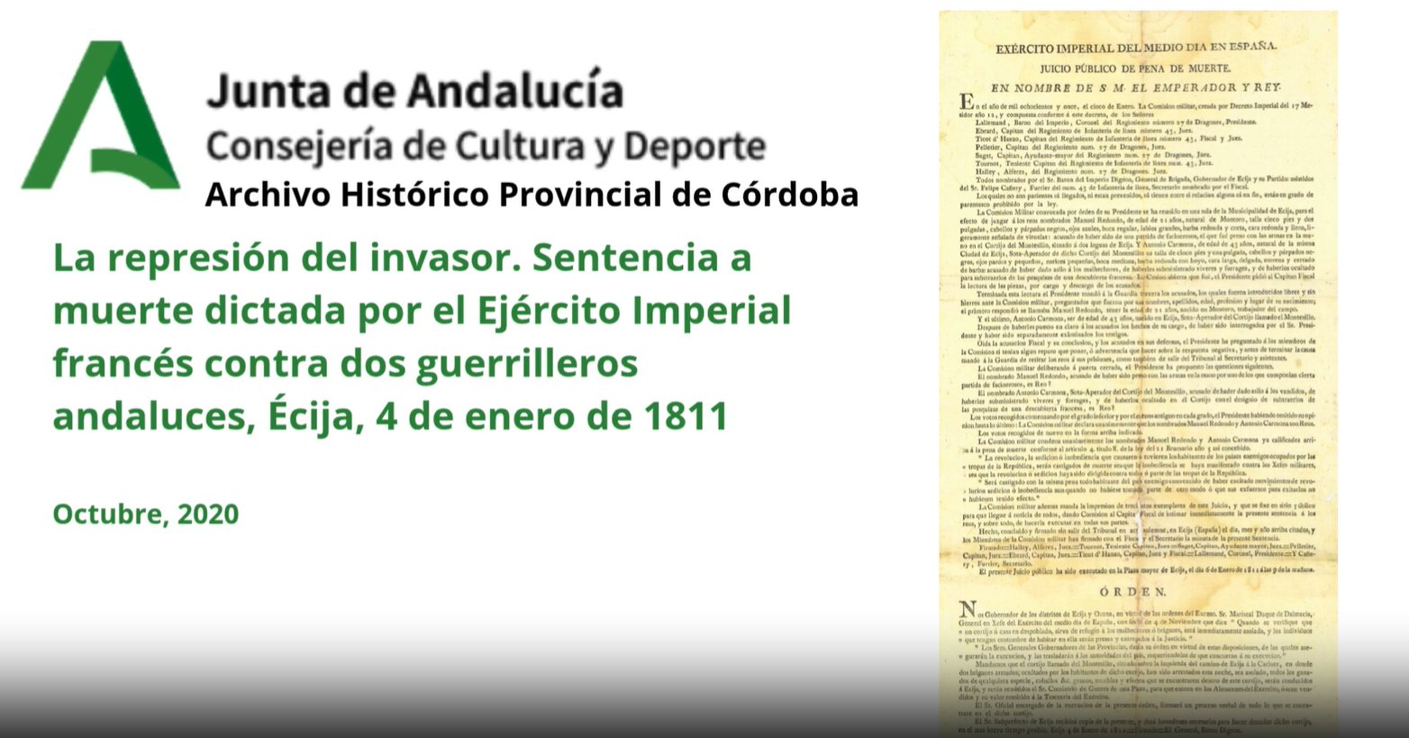 Ejecución en Écija