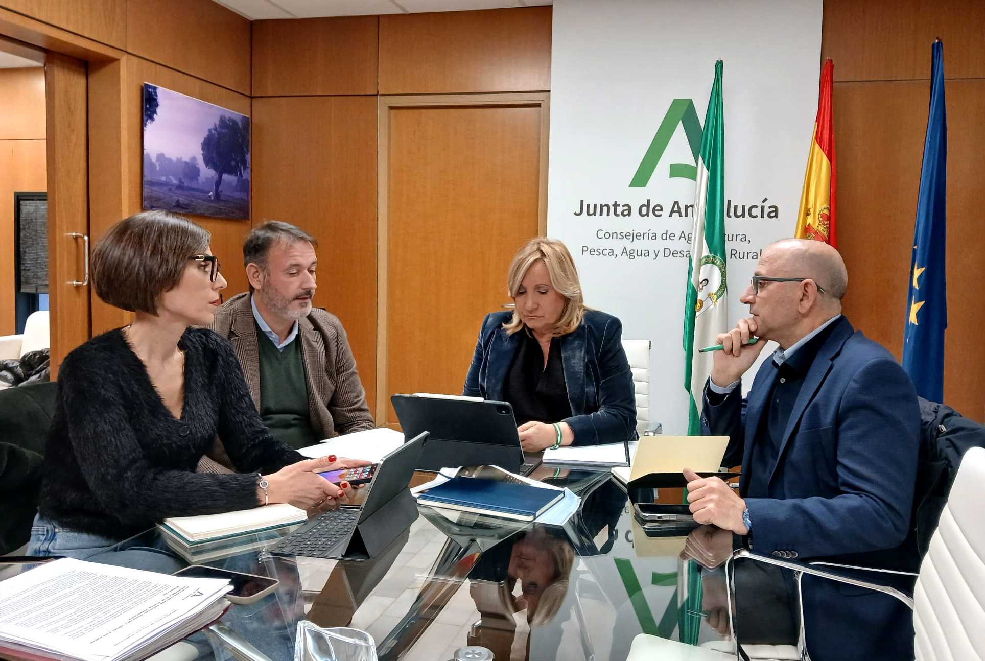 La viceconsejera de Agricultura preside una reunión telemática de la Mesa de Interlocución Agraria