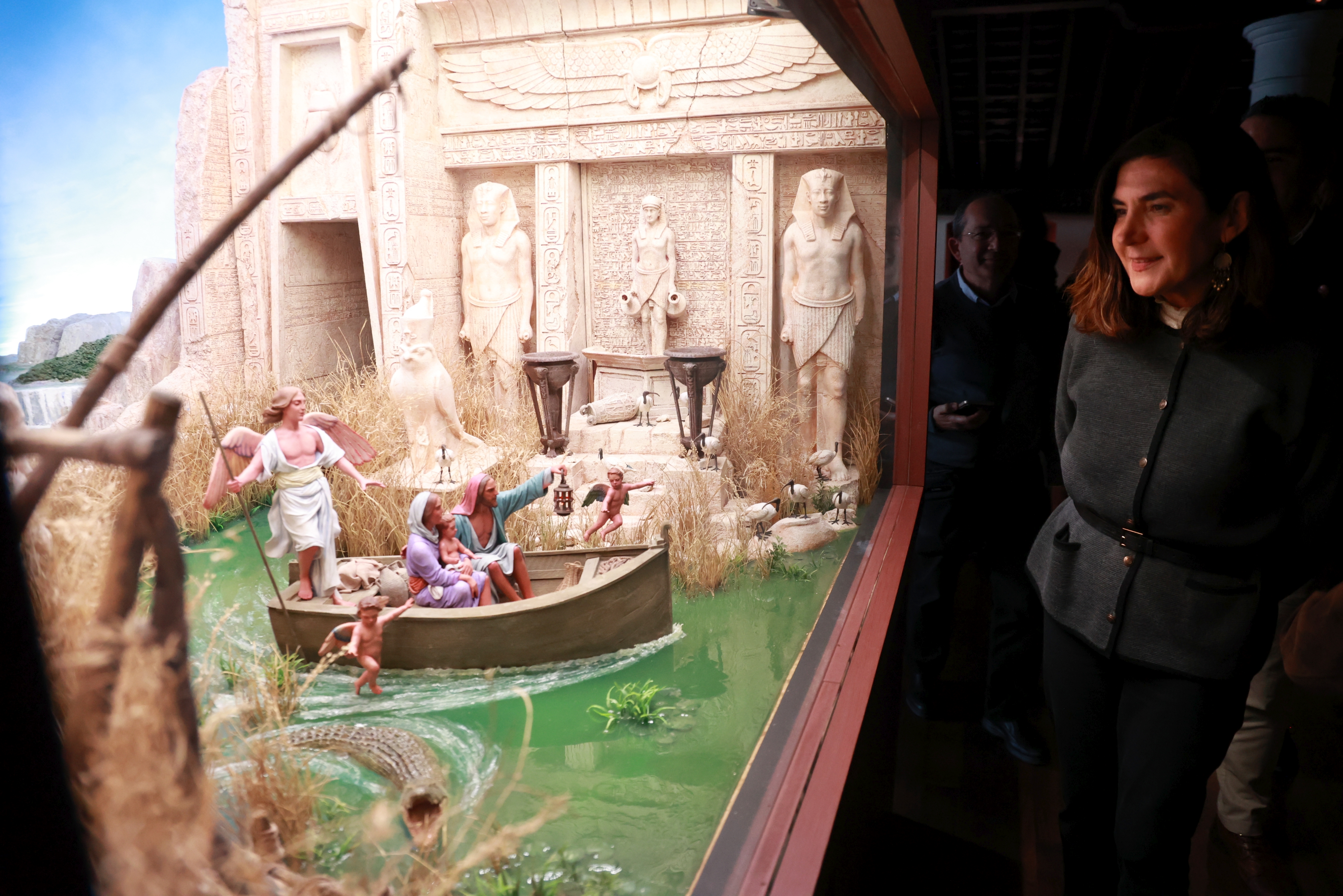 Rocío Blanco en el Museo del Belén de Jerez.