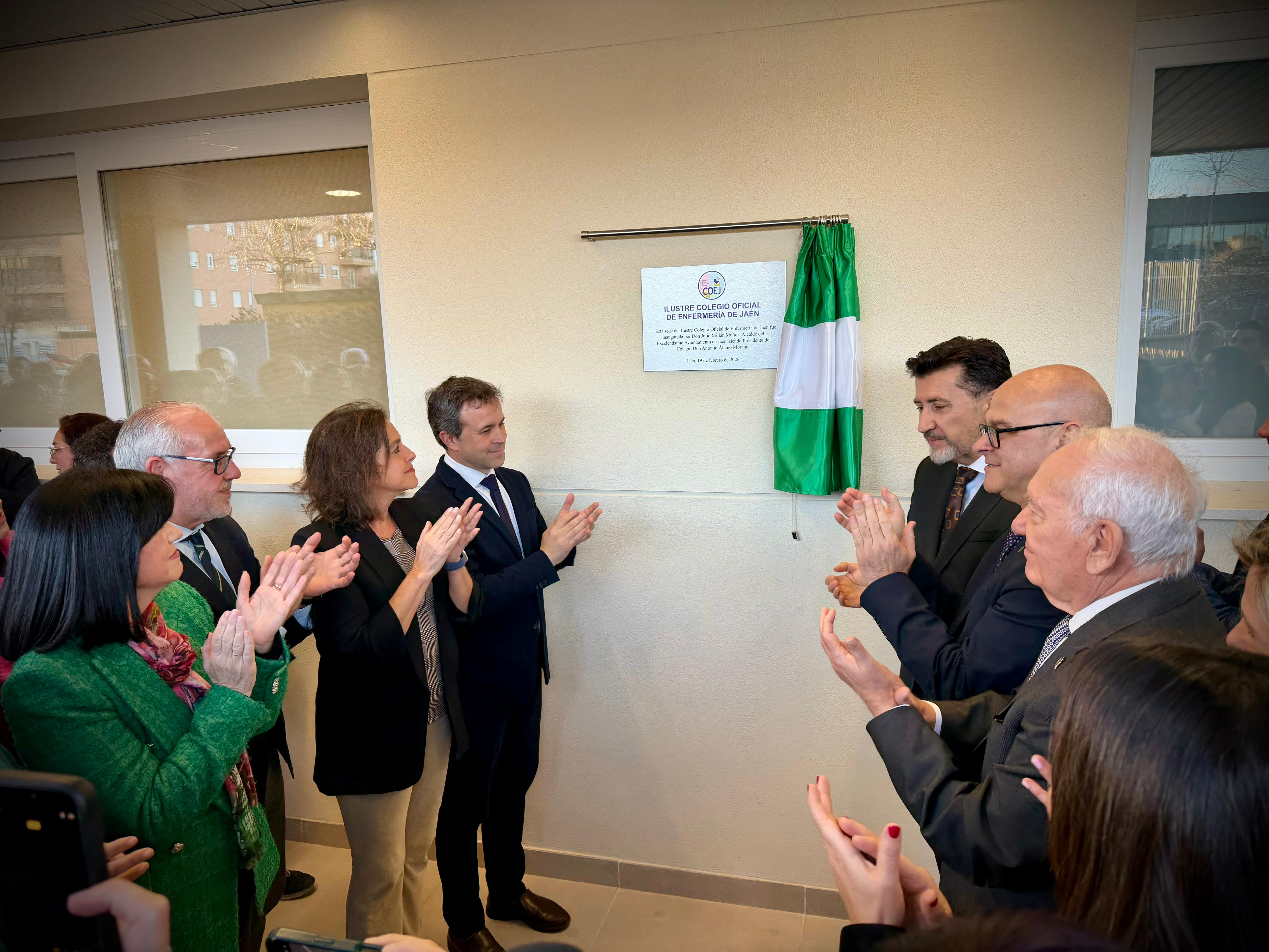 La consejera ha participado en la inauguración de la nueva sede del Colegio de Enfermería de Jaén.