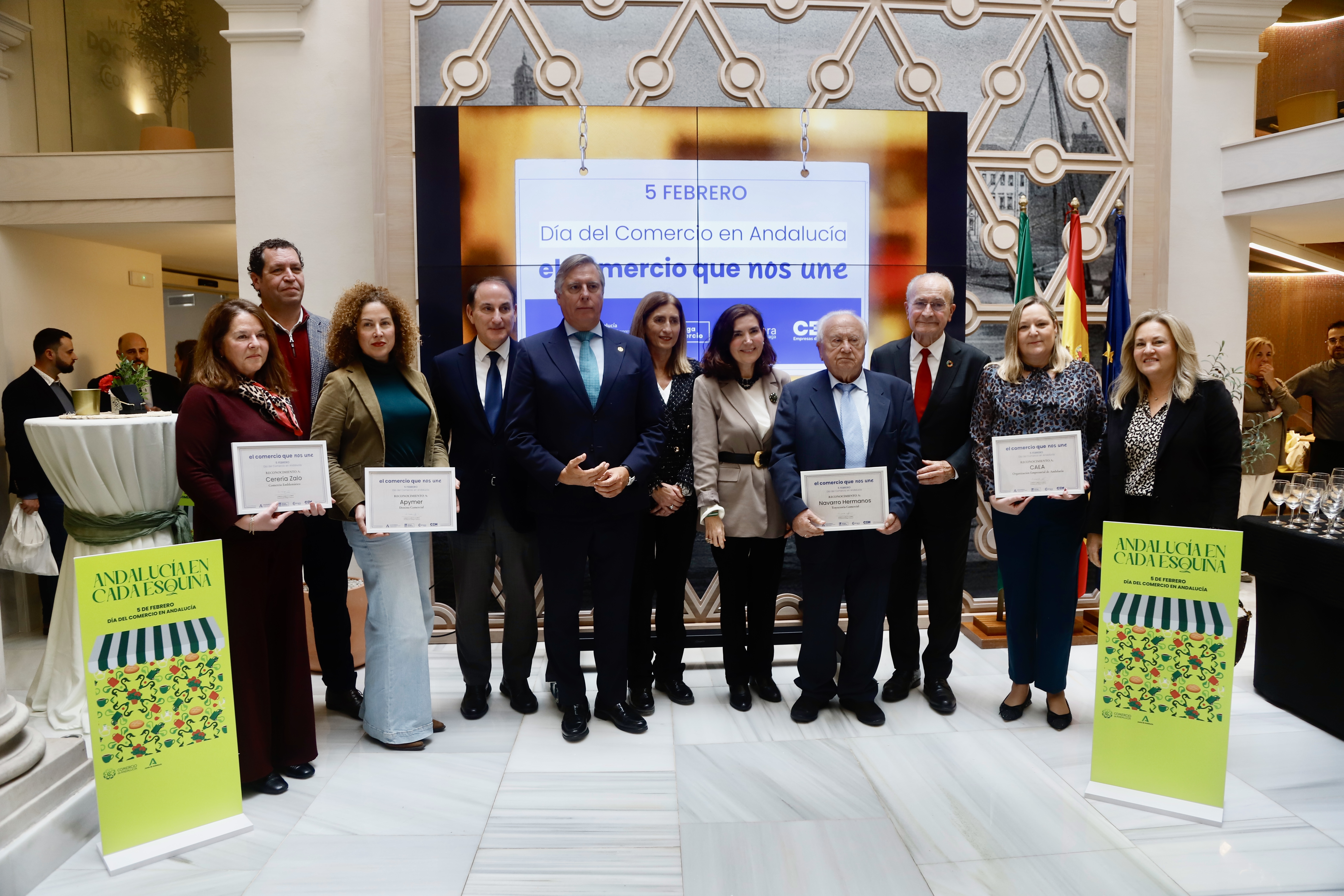 Rocío Blanco durante la celebración del Día del Comercio de Andalucía.