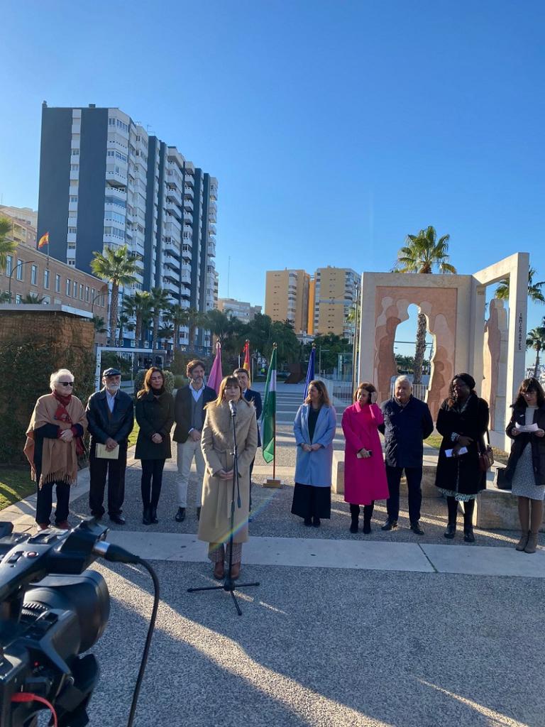 Homenaje a la persona migrante en Málaga. 