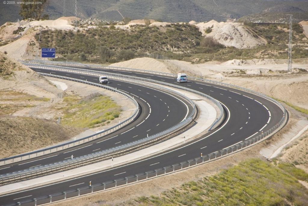 Autovía del Almanzora en la provincia de Almería.