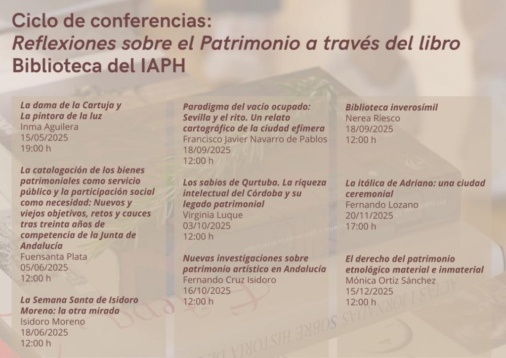 Ciclo conferencias IAPH_Libro