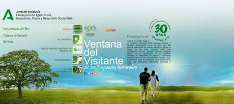 ventana del visitante de los espacios naturales de Andalucía
