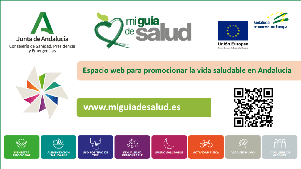 Cartel informativo del portal web Mi Guía de Salud