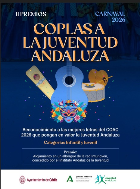 Cartel de los II Premios 'Coplas a la juventud andaluza'