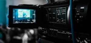 Una cámara de vídeo