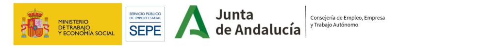 Logos entidades participantes línea 3. Ministerio, Junta de Andalucía