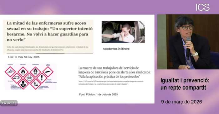 Patricia Elgoibar durante la Jornada @Igualdad y  prevención